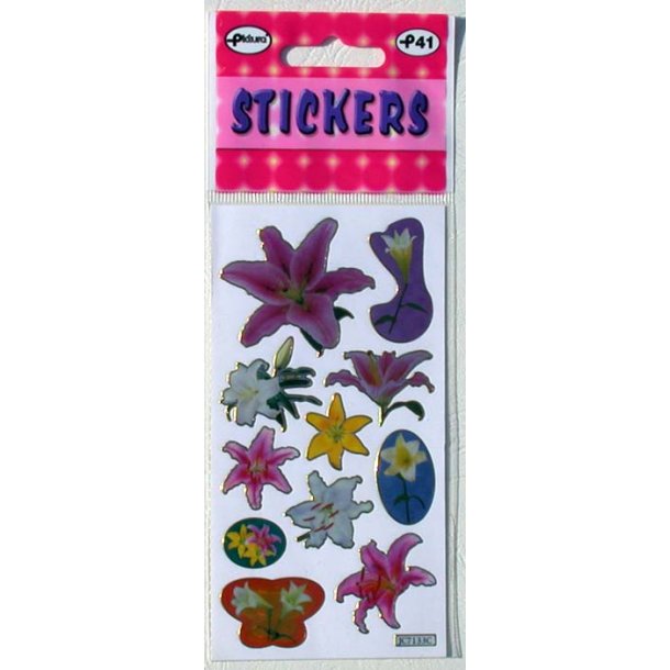 Stickers - Blandede blomster