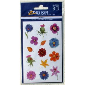 Stickers - Blandede blomster