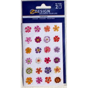 Stickers - Blandede blomster