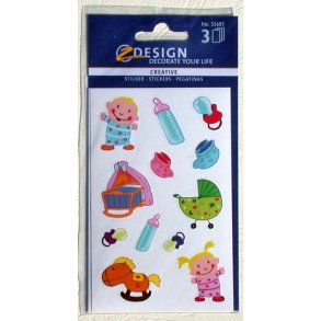 Stickers - Barnedåb pige dreng