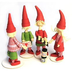 Quilling 3D Nisser Kit - Kit til 8 nisser