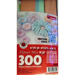 Quilling - Flower Mix Kit - Blomster Mix Pakke Pastel farver