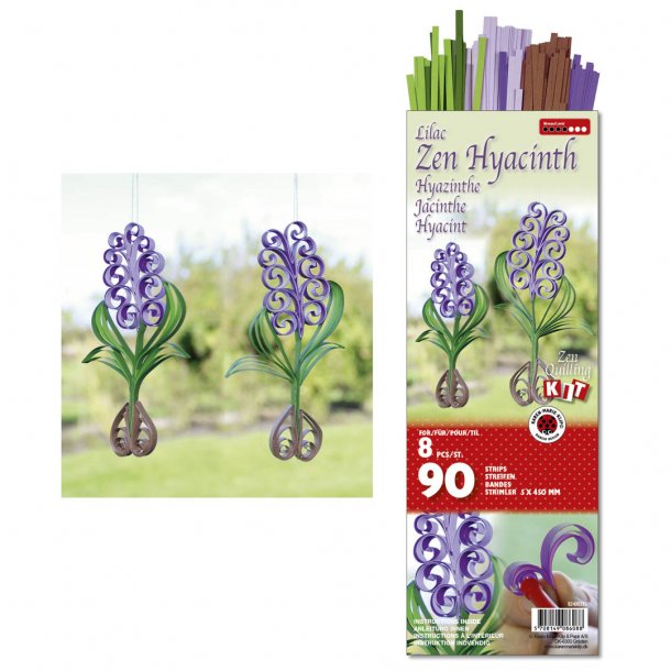 Quilling Kit - Zen Hyacint Lilla til pske