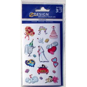 Stickers med brudeting