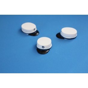 Studenter hue resin bl kant og sort skygge