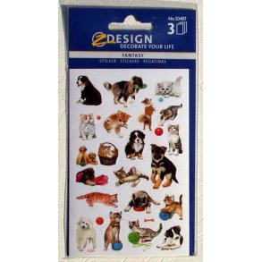 Stickers - Katte og hunde