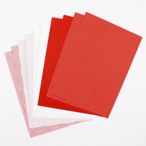 Papir A5 - 10 ark - Red Mix