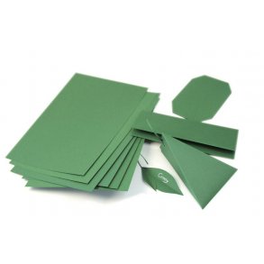 Papir A4 - 10 ark - Dark Green - Mrkegrn