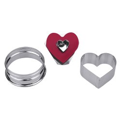 Udstikker med udskubber - hjerte