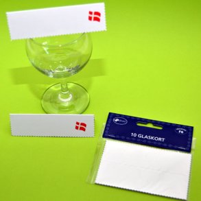 Bordkort / Glaskort Hvide
