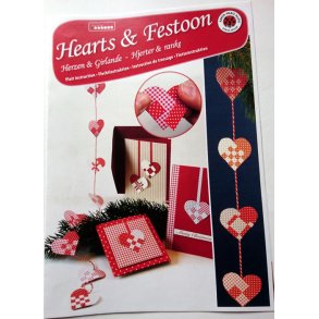 Instruktionsblad - Hearts & Festoon - Hjerter & ranke