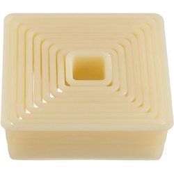 Udstikker St - Nylon - hrdt materiale - skre st 9 dele firkantede