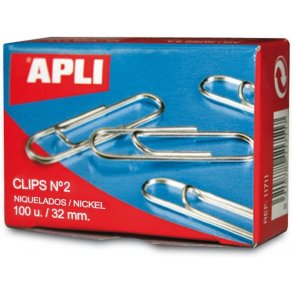 Papirclips - 32 mm - 100 stk. Apli