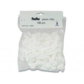 Prvepose Clips - Hvide -100 stk.