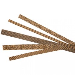 10 mm 15 mm 20 mm - 90 Stk. - Strimmelmix - lange med bl mnster