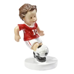 Fodboldspiller - 5 cm hj - rd trje