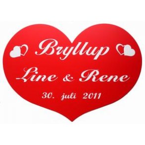 Skjolde til æresport ved bryllup