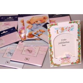 Inbydelser / bordkort til barnedåb