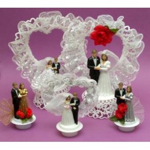 Bryllupsfigurer JS kransekage