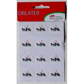 Stickers / oblater til bryllup